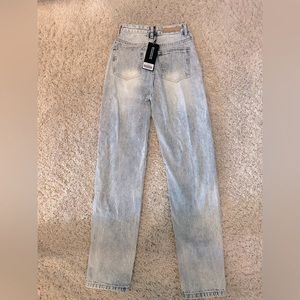 White fox “who’s that girl” straight leg denim jeans